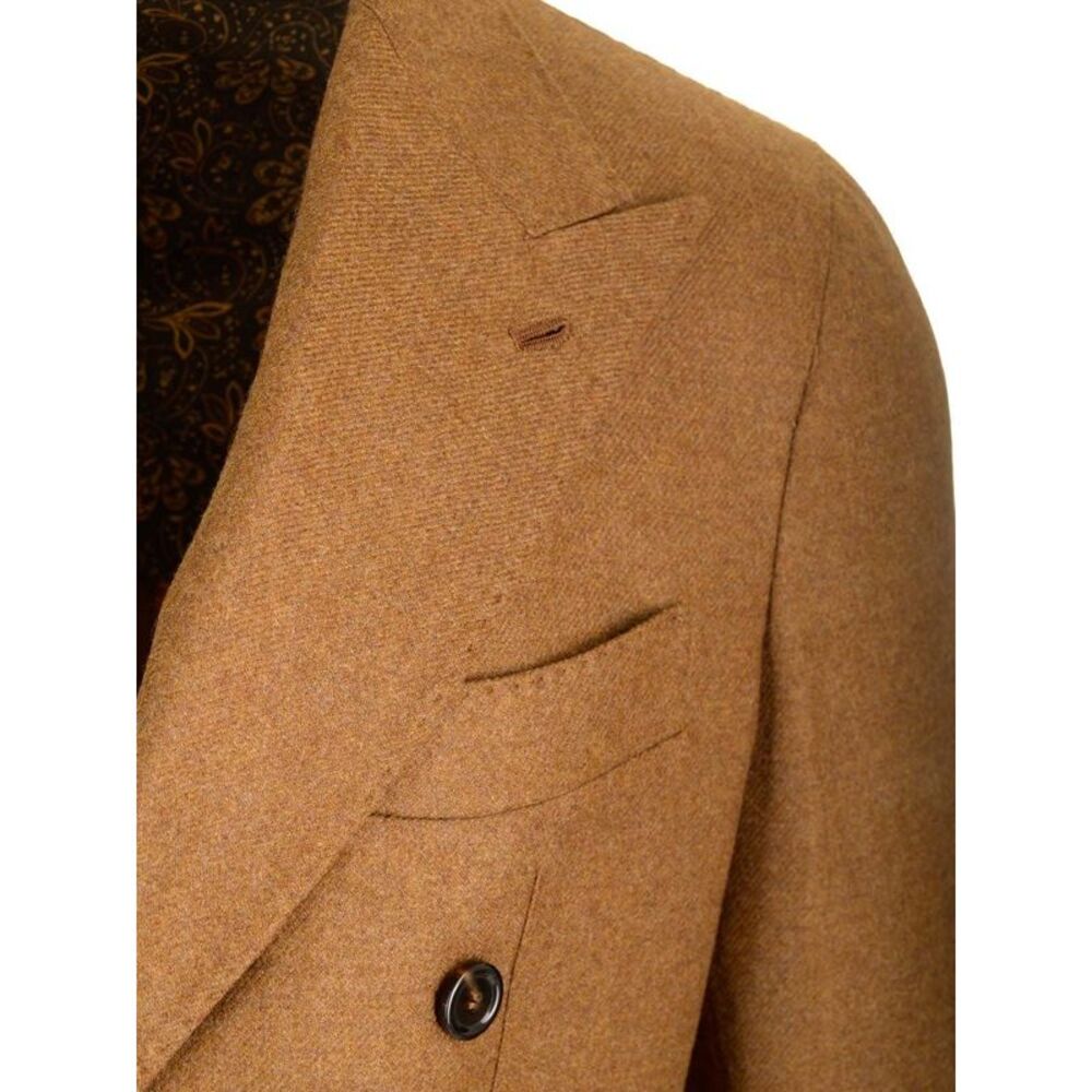 Al Duca D'aosta Men Double-Breasted Jacket With Metal Gold Buttons - Picture 3 of 6